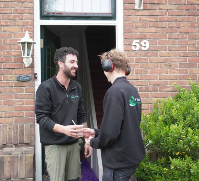 Medewerkers de Vries Isolatie tijdens uitvoer