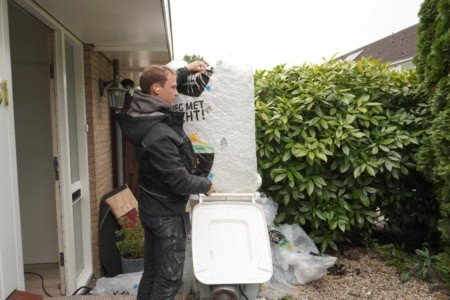 Foto Drowa isolatiechips voor uitvoering isolatie (bodemisolatie) project in Purmerend