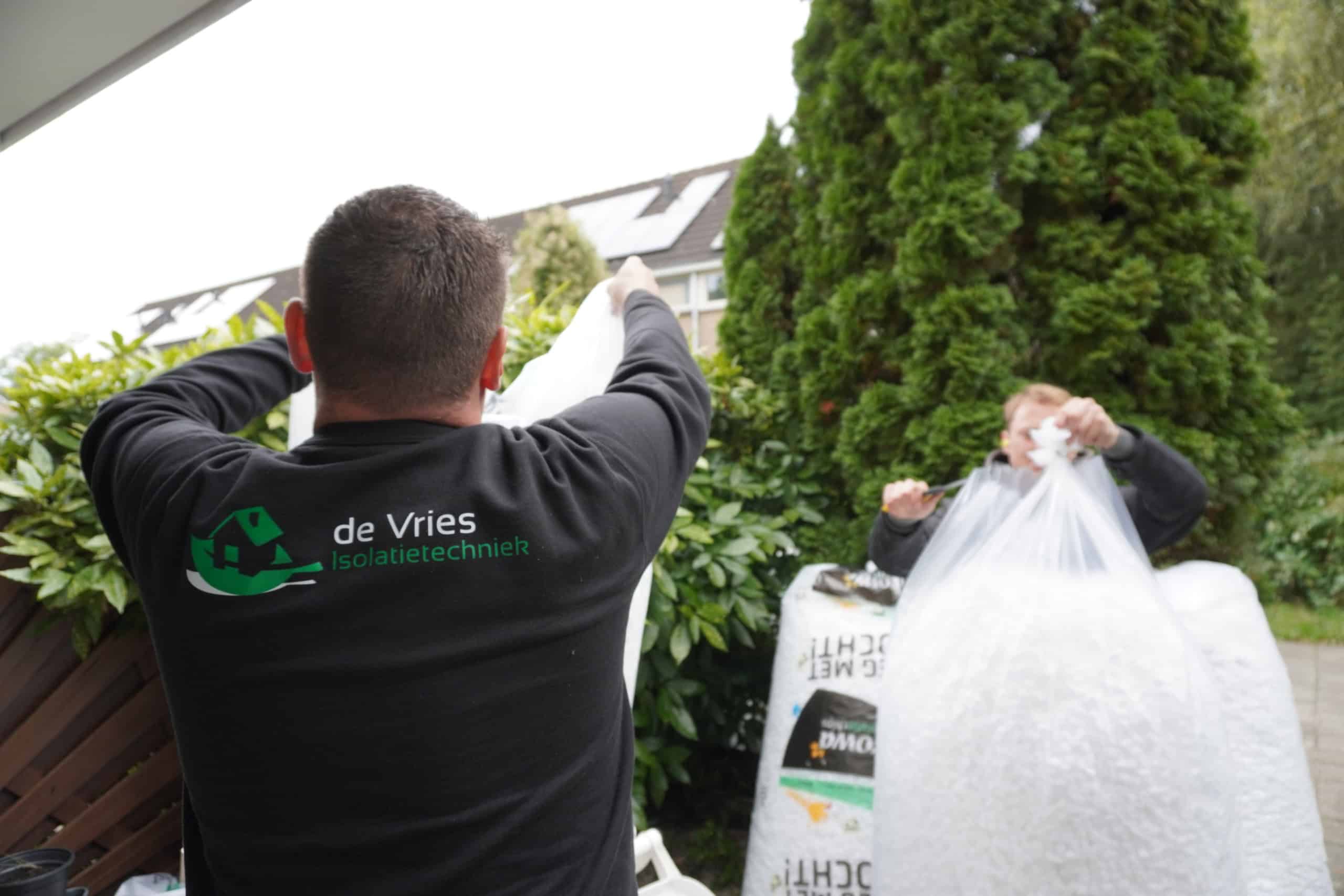 Foto van Drowa isolatiechips (bodemisolatie) die zijn gebruikt bij uitvoering project in Haarlem